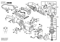 Bosch 0 601 851 G03 Gws 21-180 Jhv Angle Grinder 230 V / Eu Spare Parts